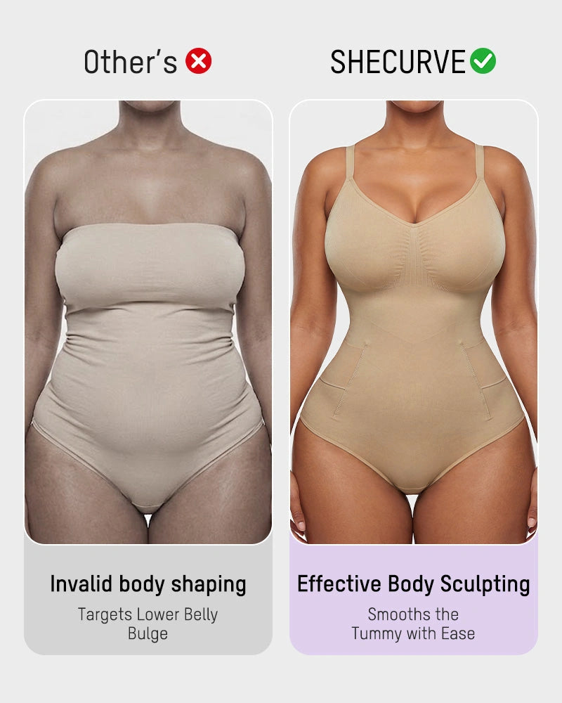 Easyslide deep-v camisole sculpting bodysuit shapewear - image 5