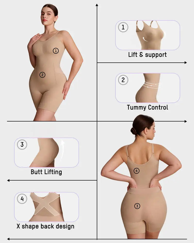 Easyslide tummy control shaping bodysuit - image 7