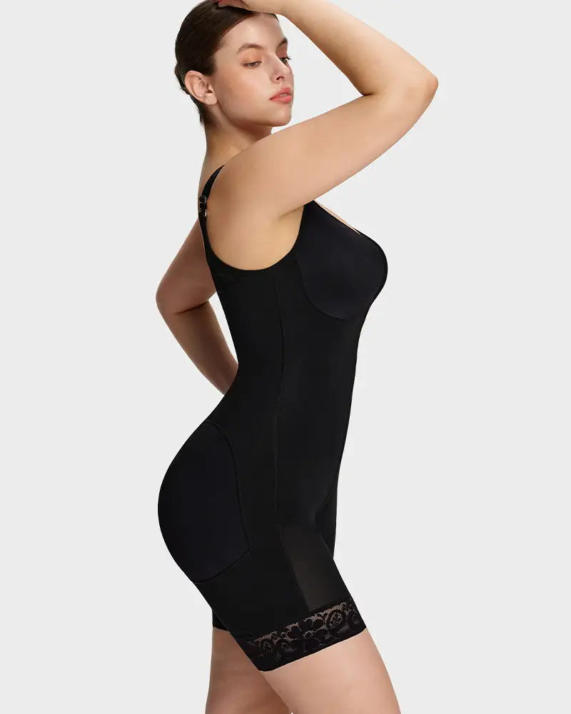 Fajas butt lifter tummy control zip-crotch bodysuit - image 2