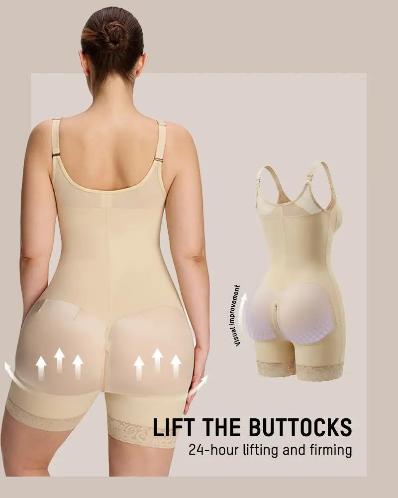 Fajas butt lifter tummy control zip-crotch bodysuit - image 8