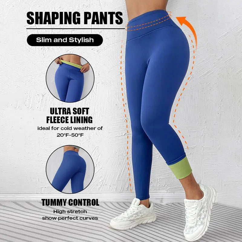 Fleece-Lined High-Waist Active Pants for Winter Frost - Photo 9