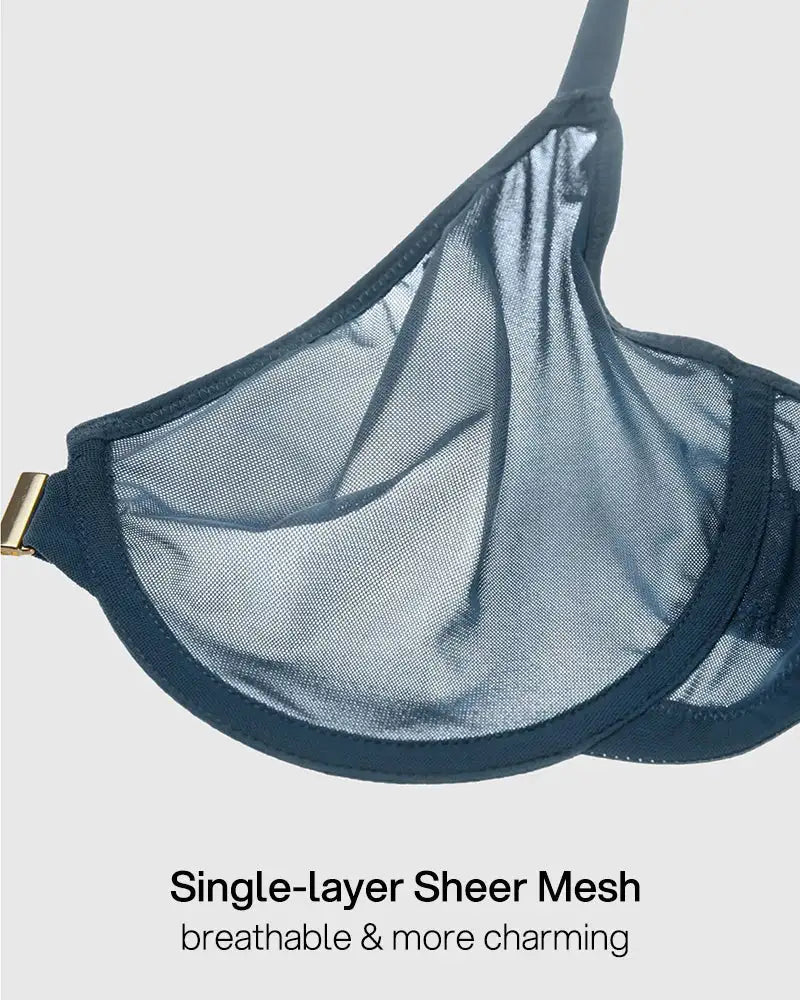 Front Closure Mesh Support Everyday Bra Lark - Photo 16