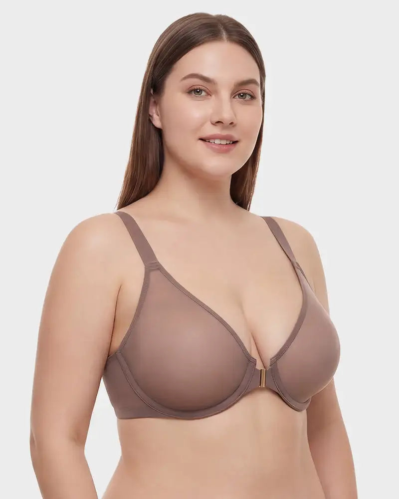 Front Closure Mesh Support Everyday Bra Lark - Photo 17