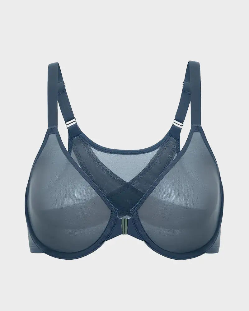 Front Closure Mesh Support Everyday Bra Lark - Photo 7