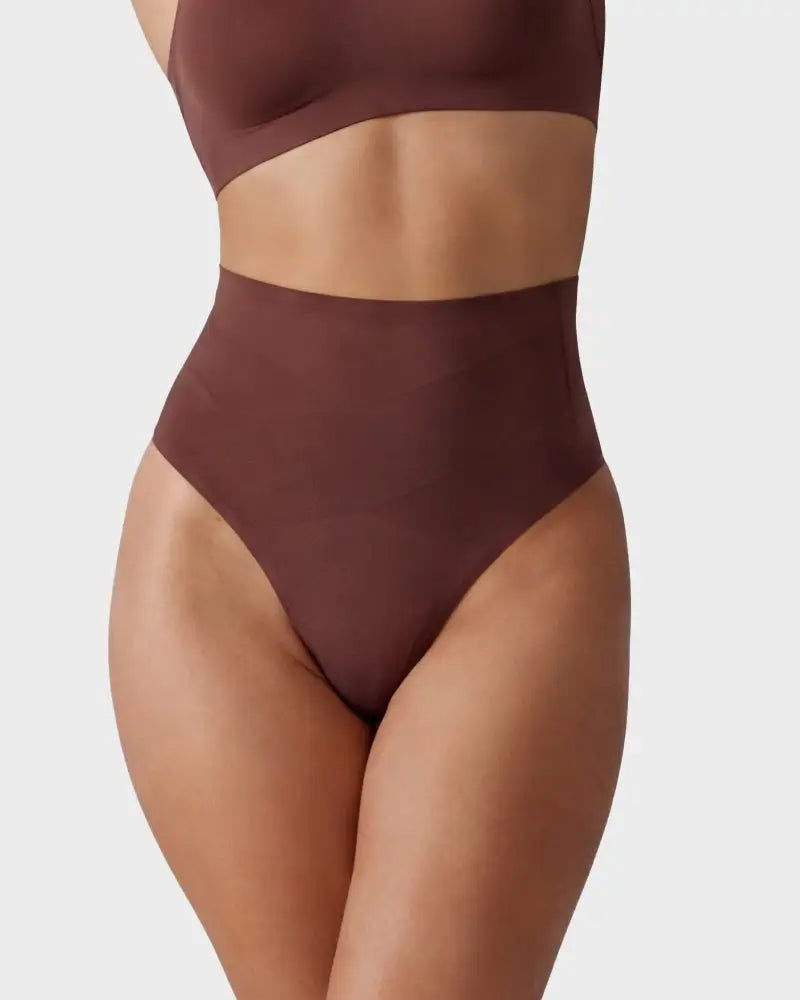 High-Waist Mesh Tummy Control Thong 3-Pack - Photo 4