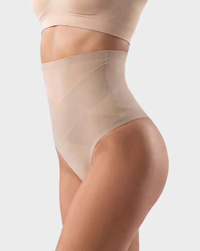 High-Waist Mesh Tummy Control Thong 3-Pack - Photo 6