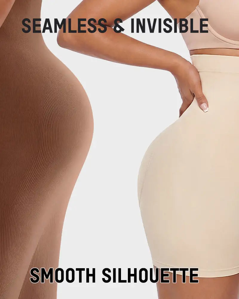 High-waist tummy tuck sculpting shapewear shorts - image 5