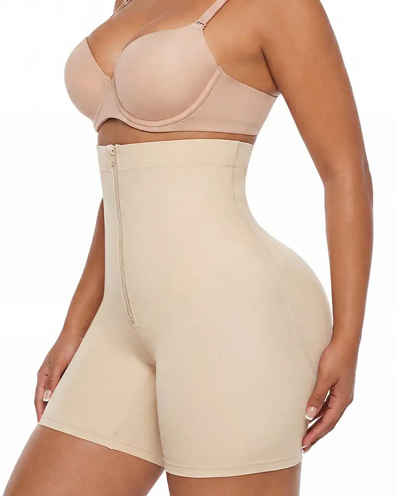 High-waist tummy tuck sculpting shapewear shorts - image 9