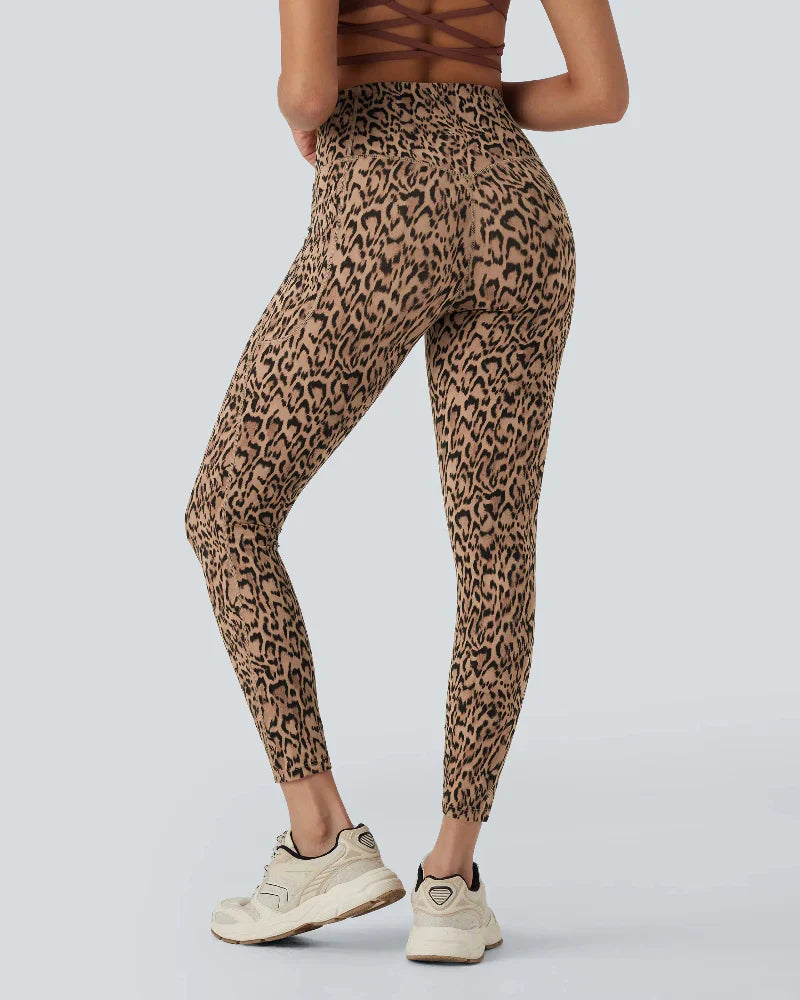 Leopard Print High-Waist Workout Leggings with Pockets Leo - Photo 15