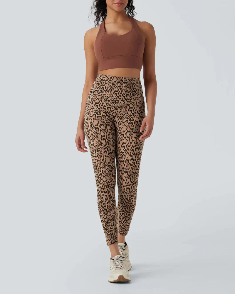 Leopard Print High-Waist Workout Leggings with Pockets Leo - Photo 17