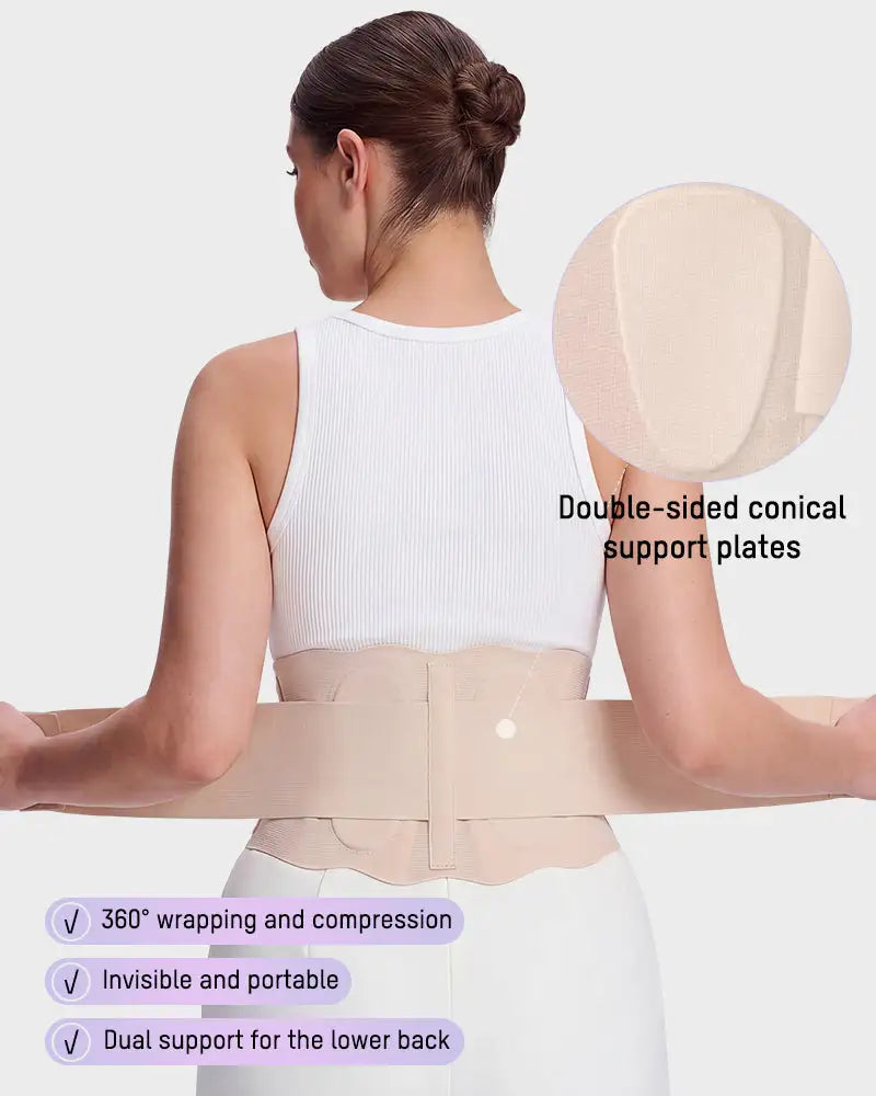 Lumbar back support belt for lower back pain relief - image 4