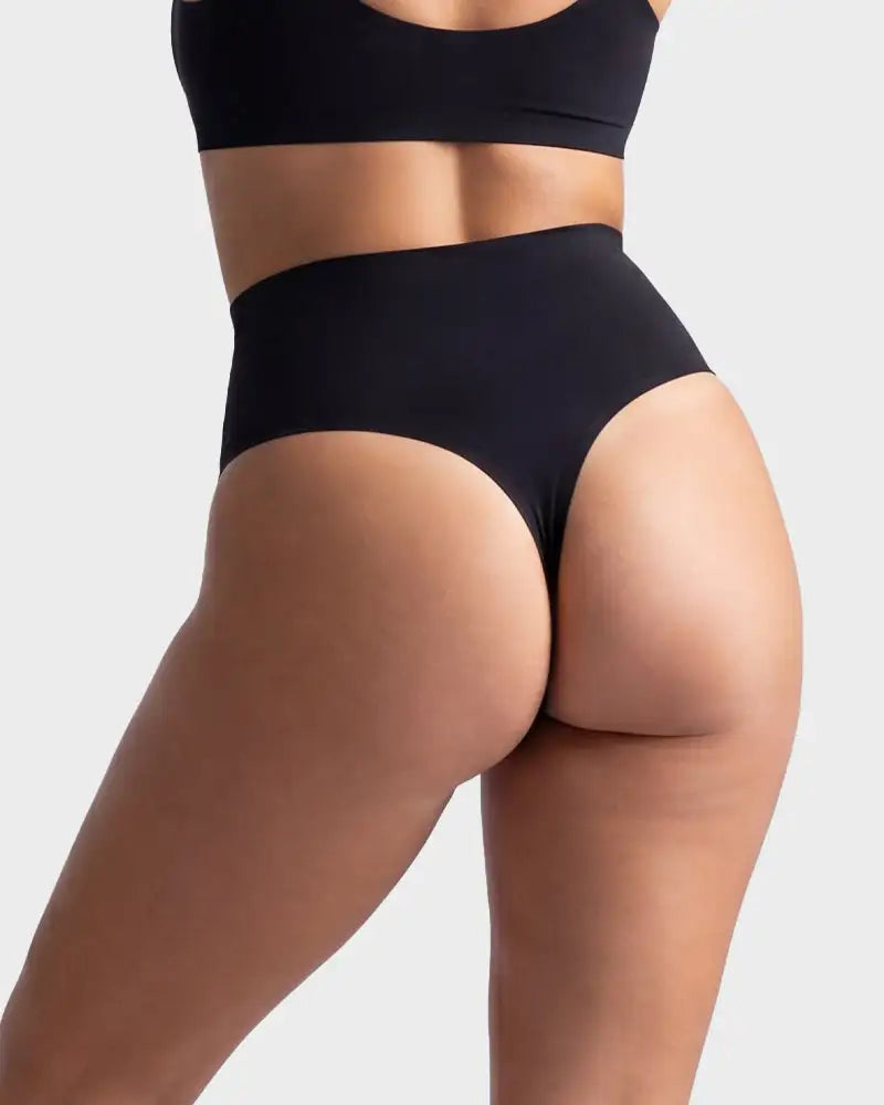 No-Show Seamless High-Waist Thong Panty 5-Pack - Photo 3