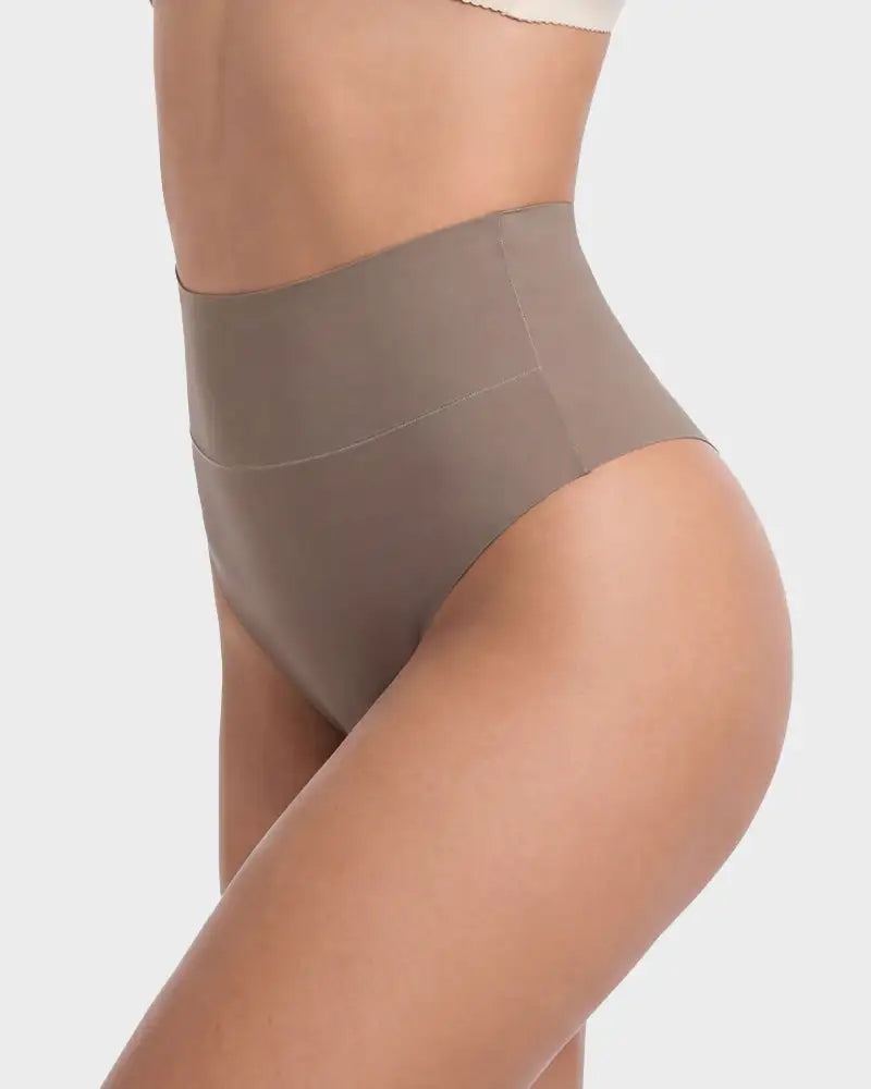 No-Show Seamless High-Waist Thong Panty 5-Pack - Photo 5