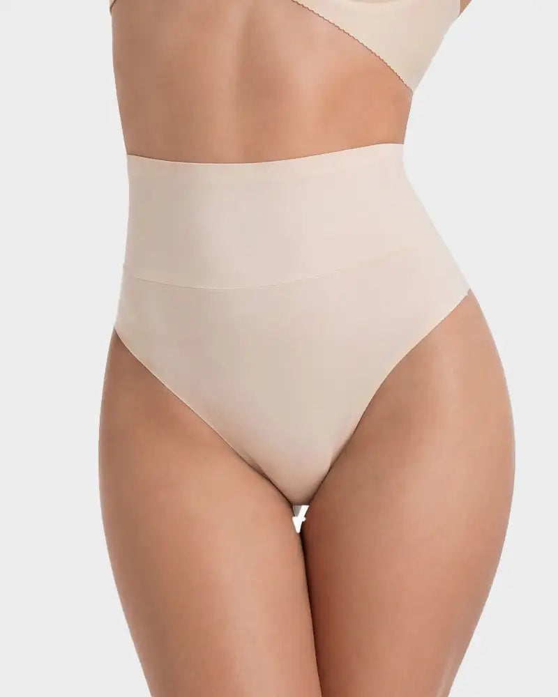 No-Show Seamless High-Waist Thong Panty 5-Pack - Photo 7