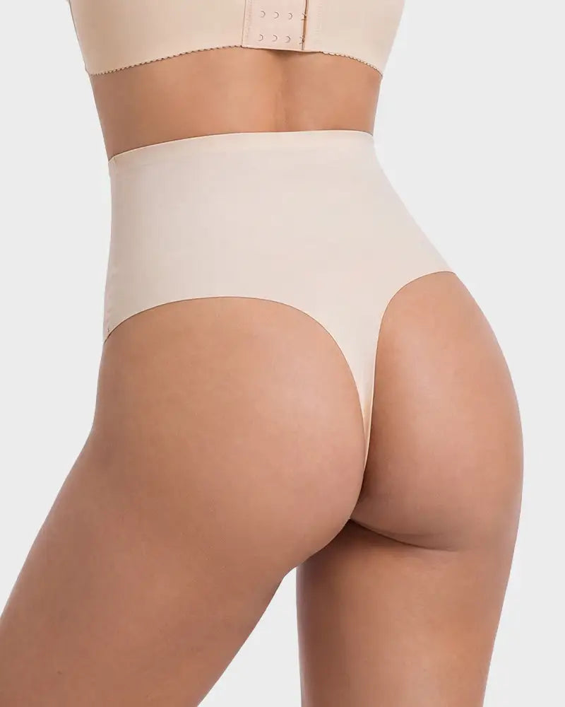 No-Show Seamless High-Waist Thong Panty 5-Pack - Photo 8