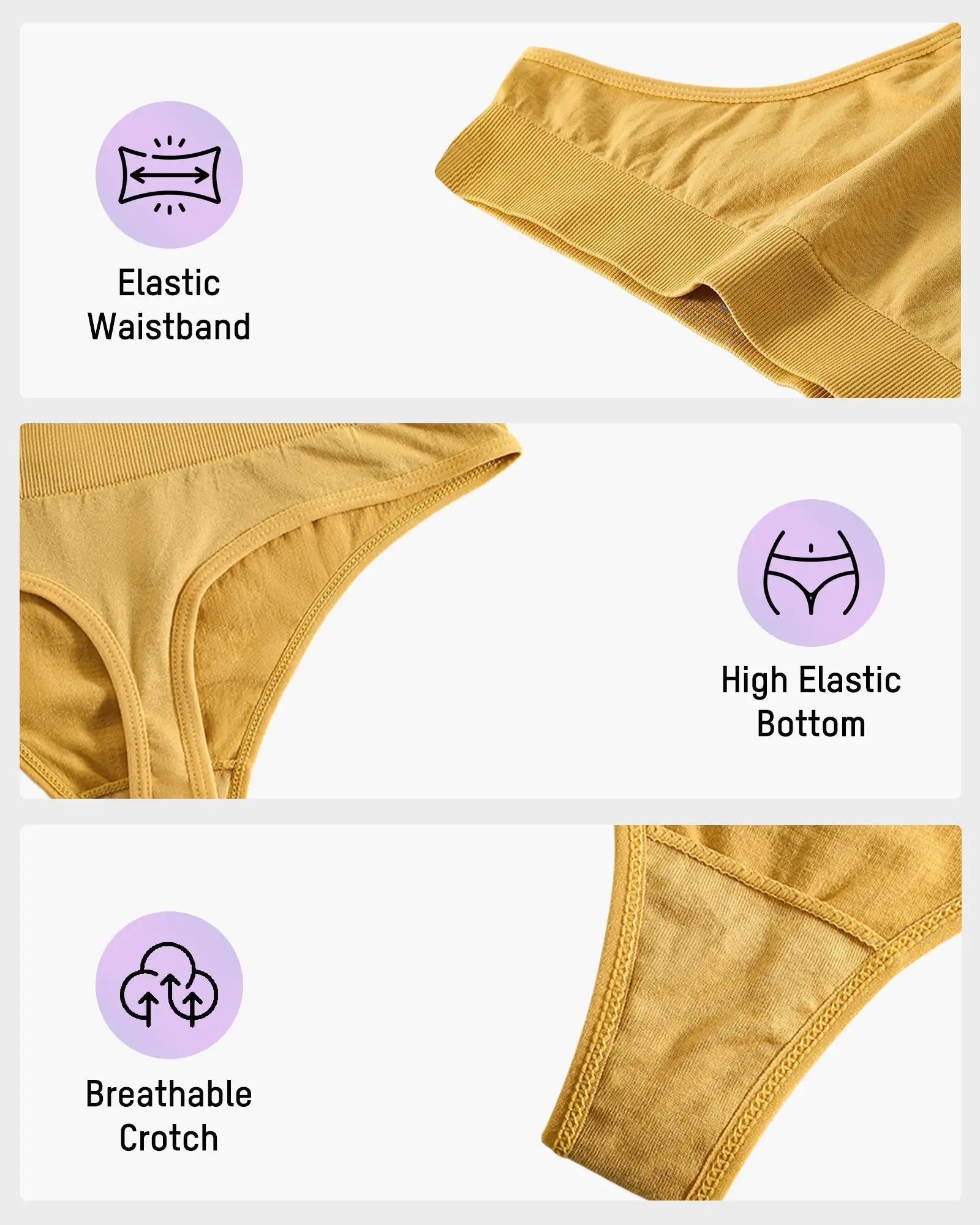 Seamless Active Sport Thong Panty 9-Pack - Photo 2