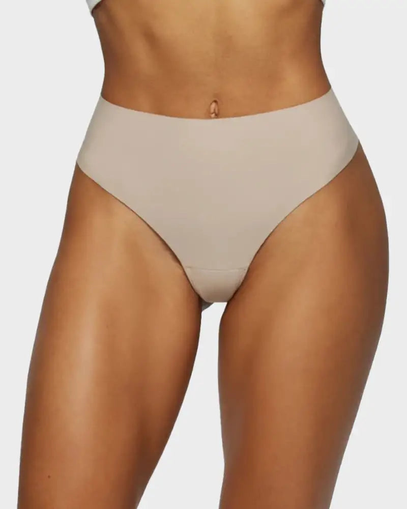 Seamless Camel-Toe Cover Thong Panties 5-Pack - Photo 16