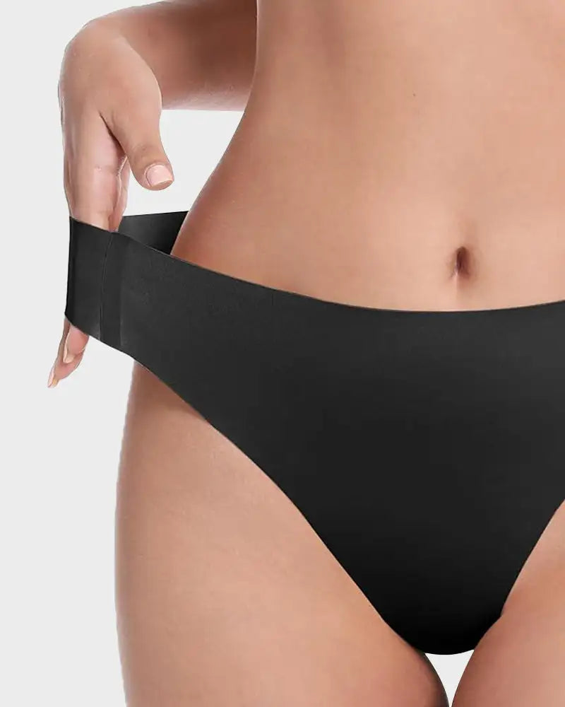 Seamless Camel-Toe Cover Thong Panties 5-Pack - Photo 17