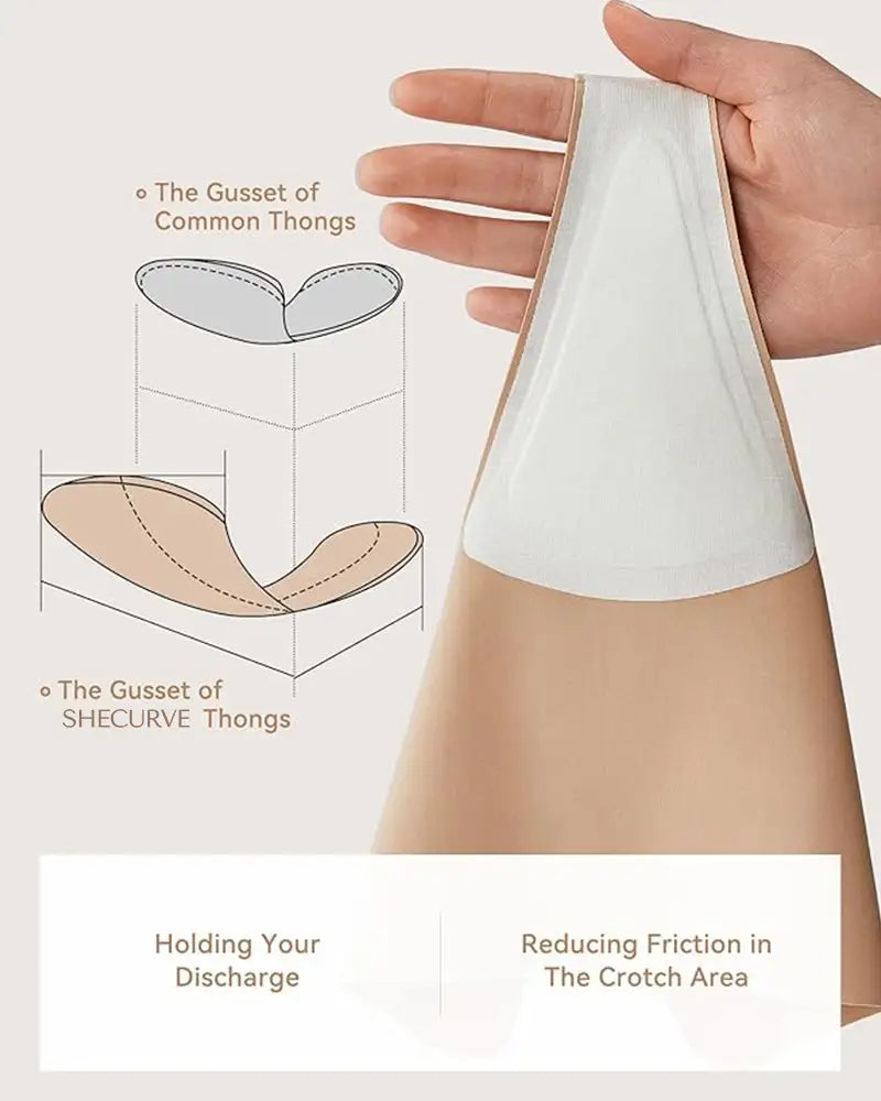 Seamless Camel-Toe Cover Thong Panties 5-Pack - Photo 4