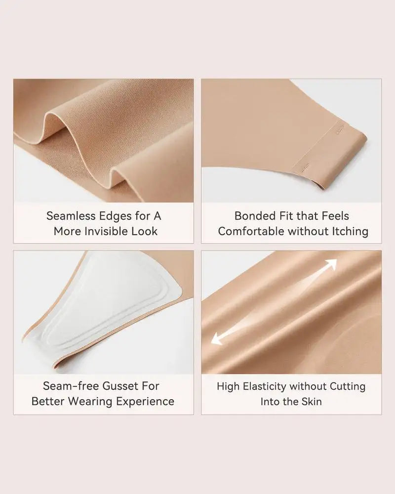 Seamless Camel-Toe Cover Thong Panties 5-Pack - Photo 5
