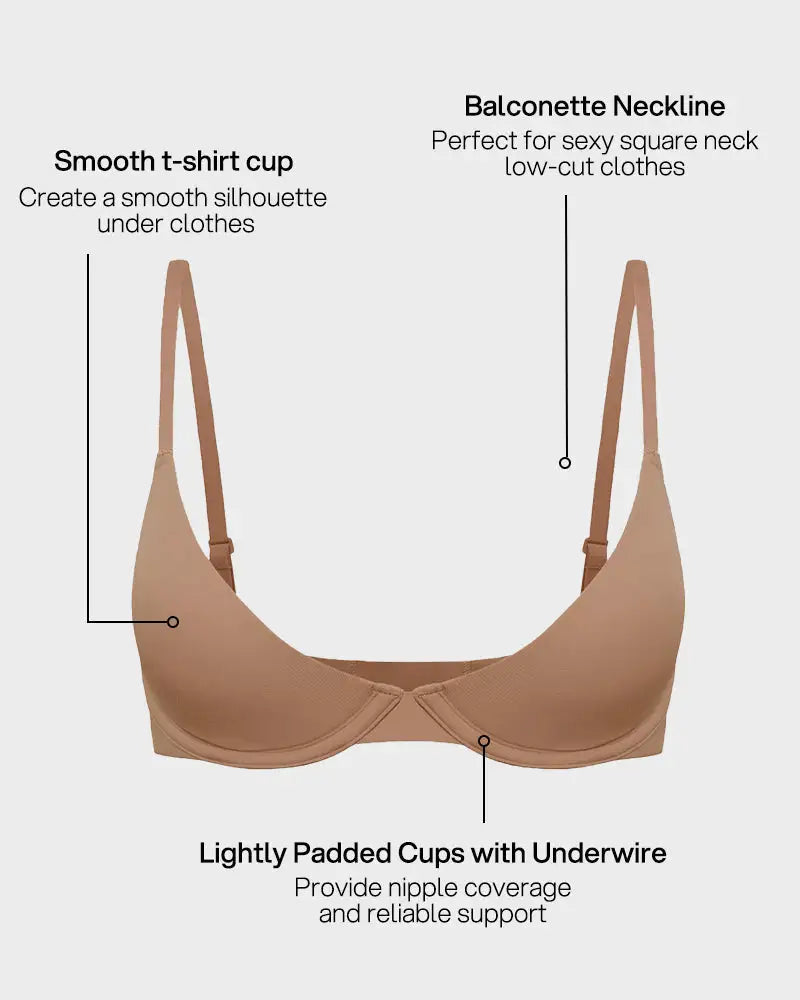 Seamless Cleavage-Lift Deep-V Push-Up Bra Ava - Photo 12