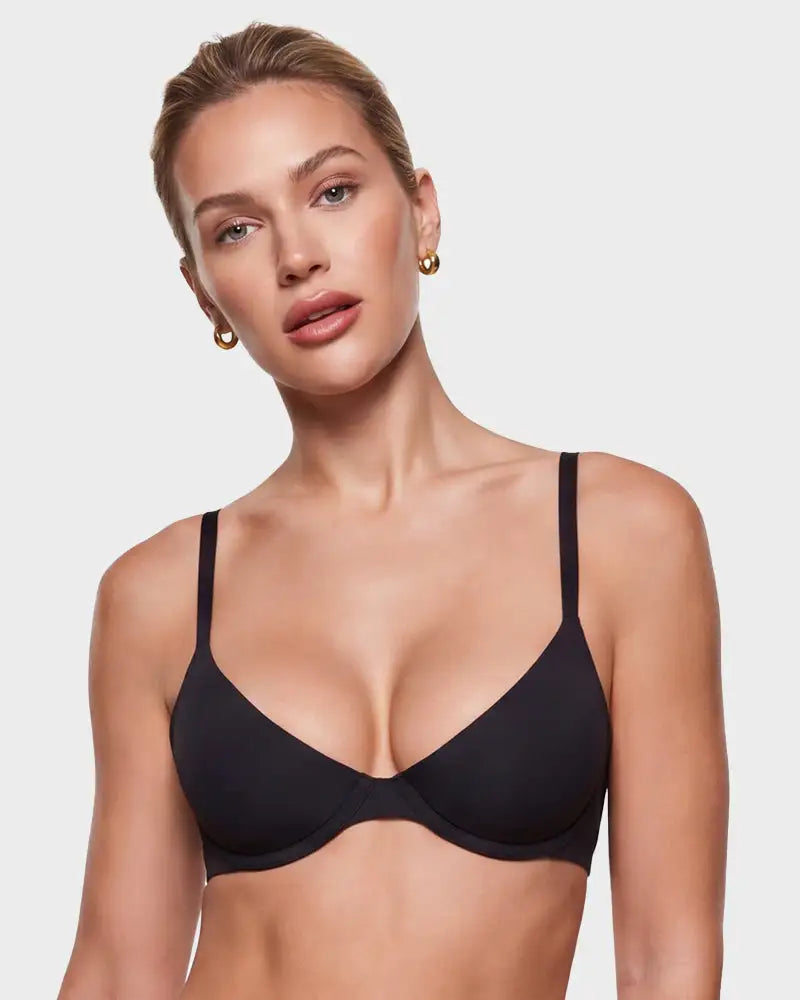 Seamless Cleavage-Lift Deep-V Push-Up Bra Ava - Photo 17