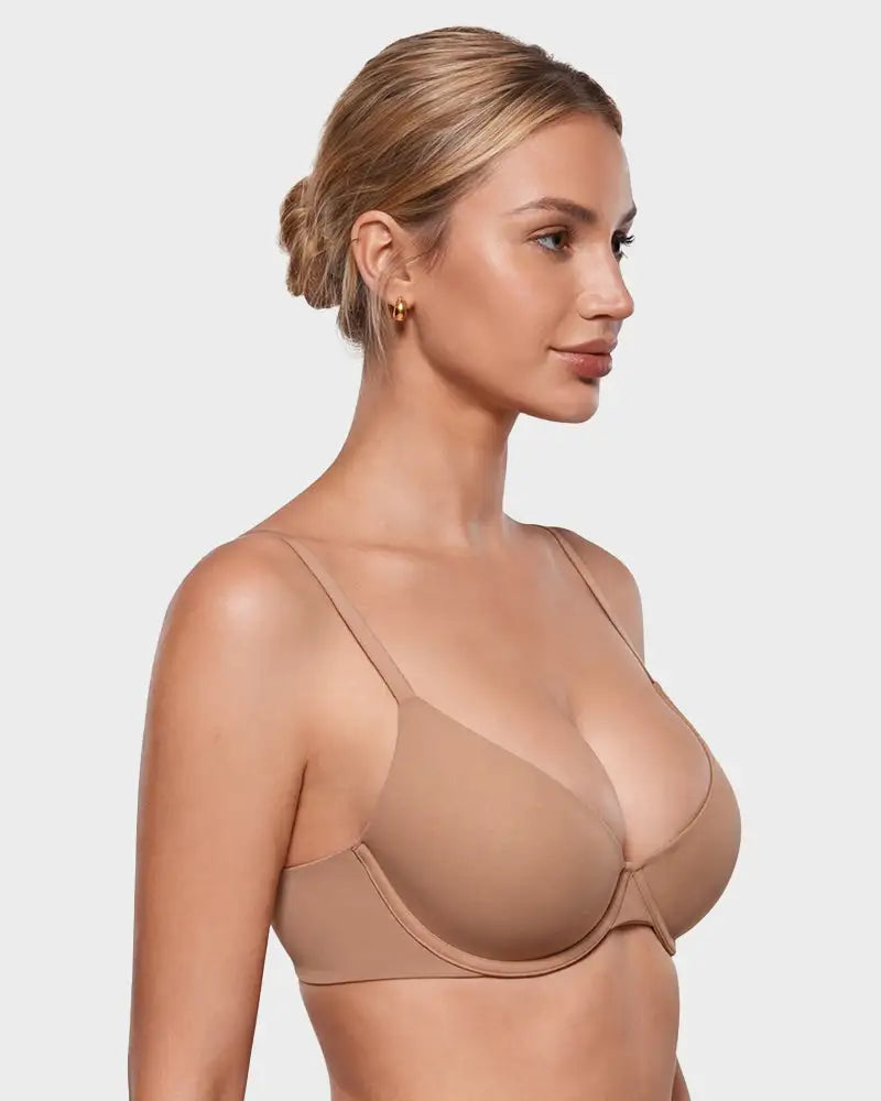 Seamless Cleavage-Lift Deep-V Push-Up Bra Ava - Photo 2