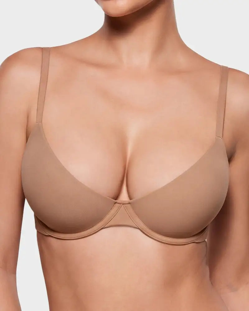 Seamless Cleavage-Lift Deep-V Push-Up Bra Ava - Photo 9