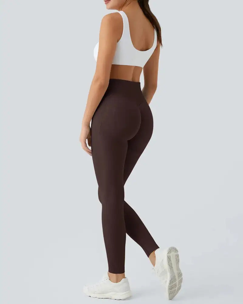Seamless High-Waist Sculpting Butt-Lift Leggings Smooth - Photo 18