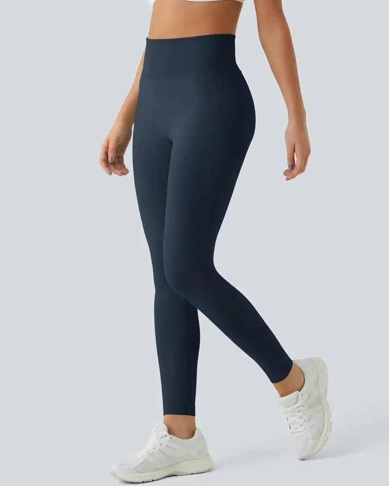 Seamless High-Waist Sculpting Butt-Lift Leggings Smooth - Photo 3