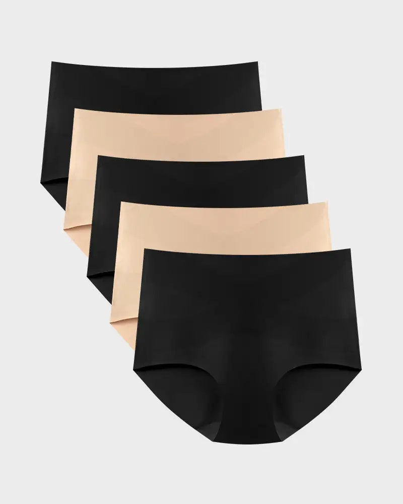 Seamless High-Waist Sculpting Panty 5-Pack - Photo 1