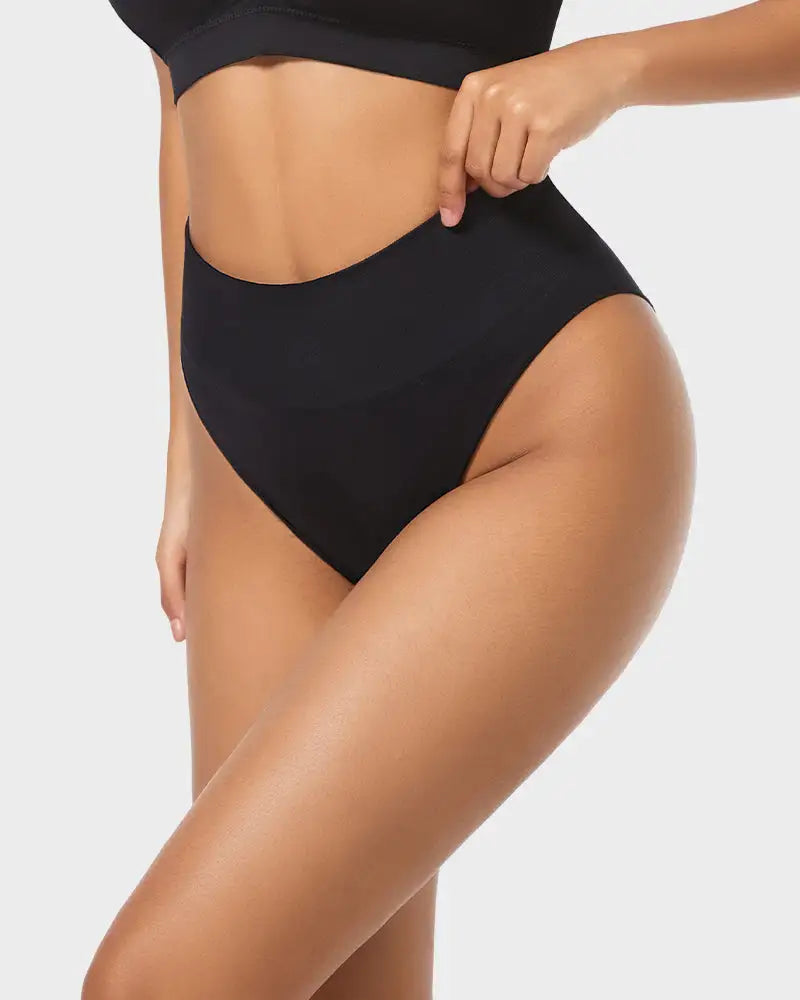 Seamless High-Waist Tummy Control Brief Panty 3-Pack - Photo 11