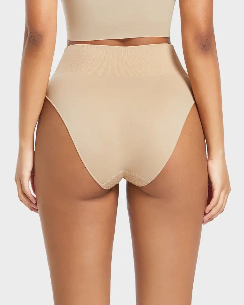 Seamless High-Waist Tummy Control Brief Panty 3-Pack - Photo 9