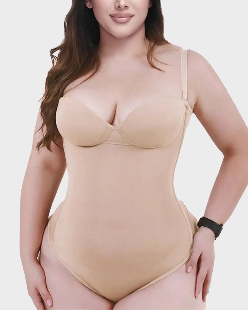 Seamless lace-back shaping bodysuit - image 7