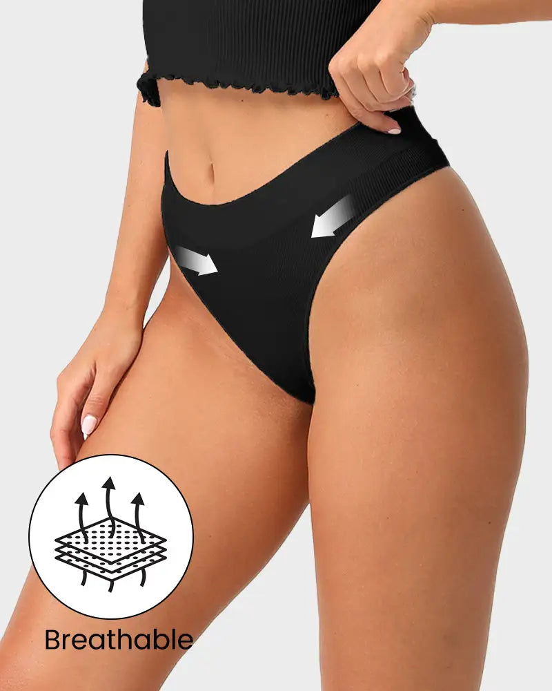 Seamless Low-Rise Everyday Comfort Thong 3-Pack - Photo 3