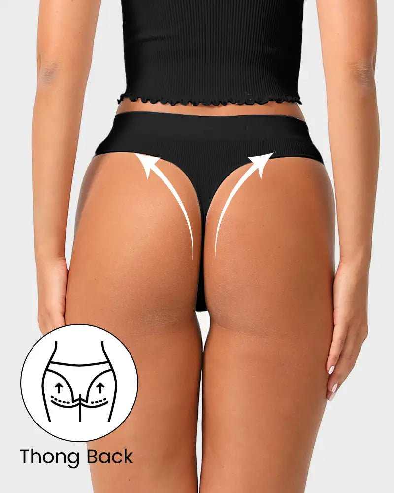 Seamless Low-Rise Everyday Comfort Thong 3-Pack - Photo 4