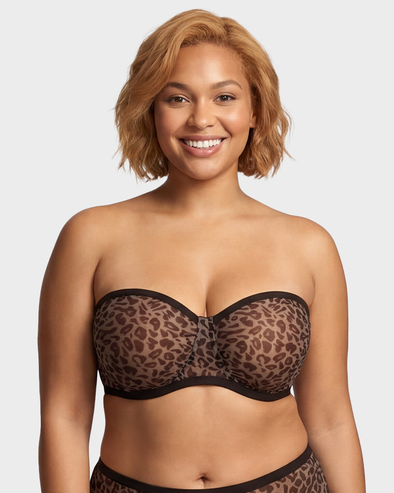 Strapless Mesh Underwire Balconette Everyday Bra Nari - Photo 1