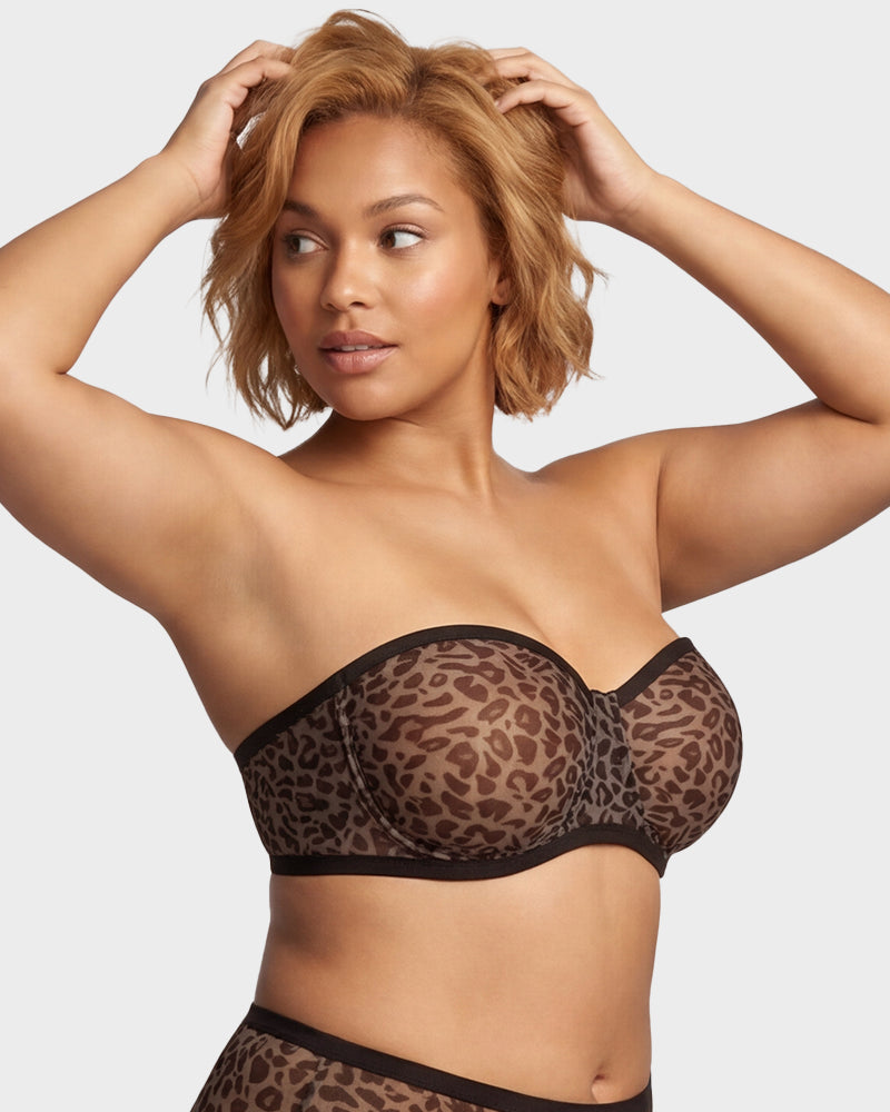 Strapless Mesh Underwire Balconette Everyday Bra Nari - Photo 12
