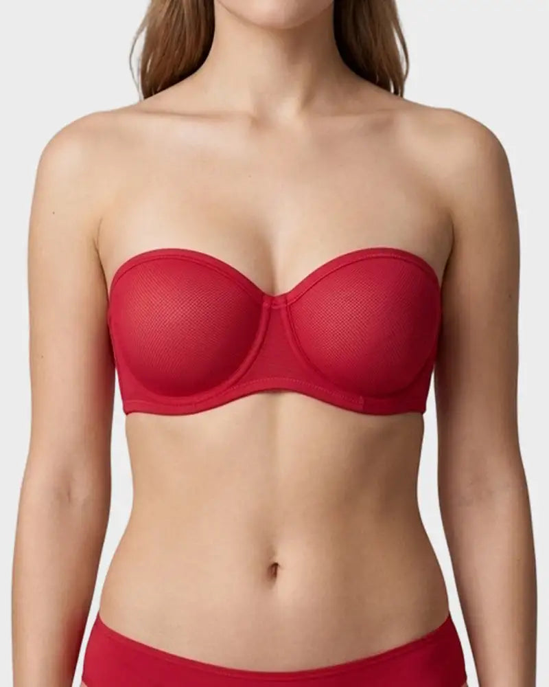 Strapless Mesh Underwire Balconette Everyday Bra Nari - Photo 18