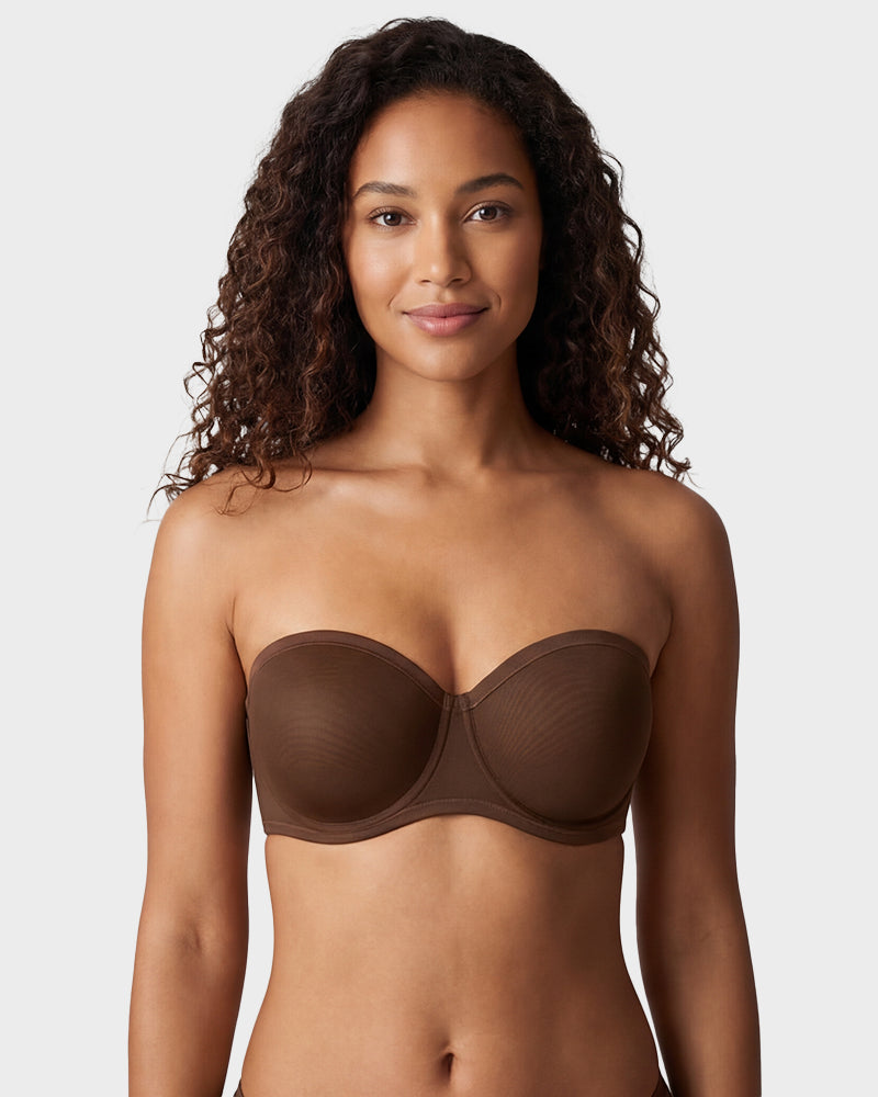 Strapless Mesh Underwire Balconette Everyday Bra Nari - Photo 29