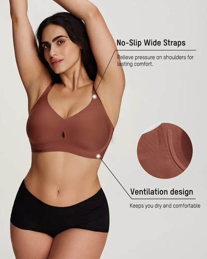 Teardrop Cutout Supportive Bra Silhouette - Photo 19