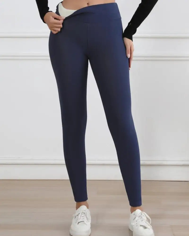 Thermal Fleece High-Waist Leggings for Winter Cozy - Photo 20