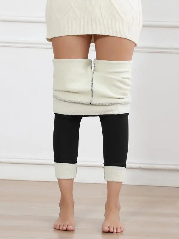 Thermal Fleece High-Waist Leggings for Winter Cozy - Photo 8