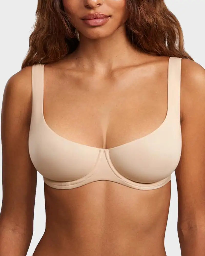 Underwire Seamless Unlined Balconette Support Bra Remi - Photo 10
