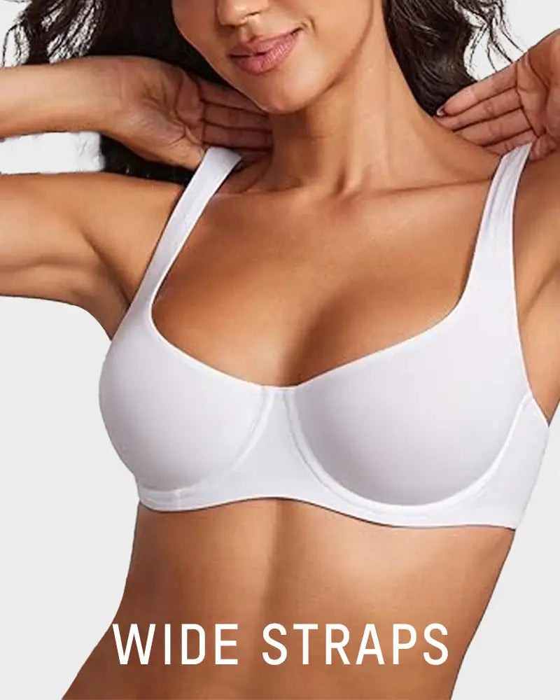 Underwire Seamless Unlined Balconette Support Bra Remi - Photo 2