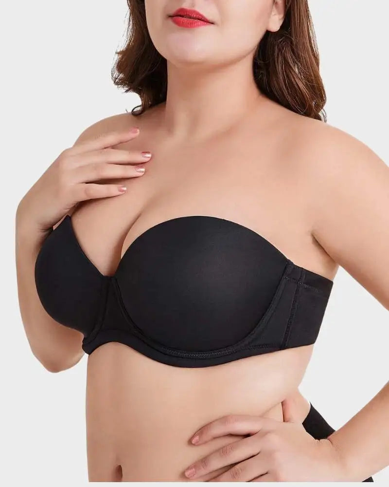 Versatile Underwire Bandeau Bra Removable Straps Fara - Photo 8