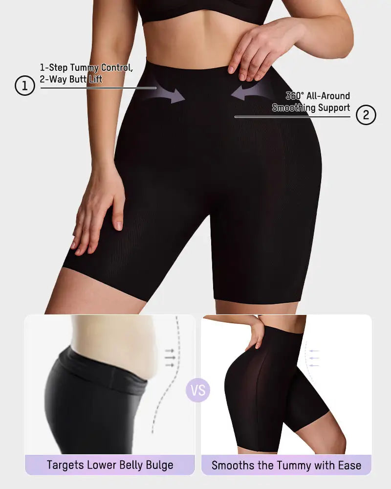 Women's High-Waist Cooling Sculpting Shapewear Shorts - Photo 15