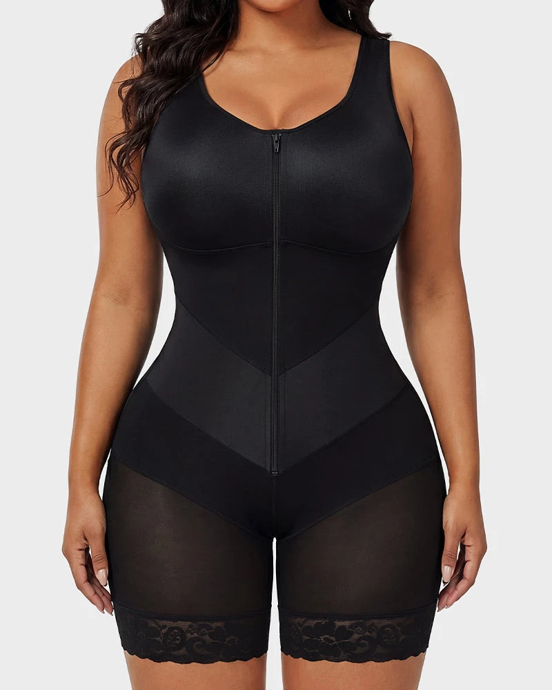 Zip-front full body tummy control shaper - image 14